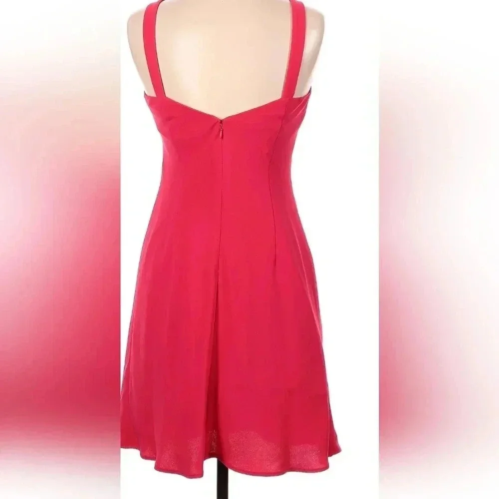 Evan Picone Formal Dress - EUC - Size 6, Fully Lined, Halter Neck, Hot Pink